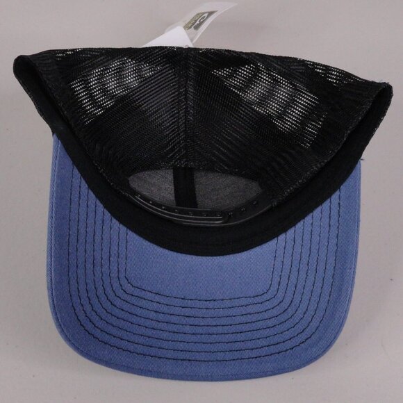 Drake Waterfowl Hat Blue Black Enid Mesh Snapback Trucker Cap Mens NWT DH4135 - Picture 5 of 9